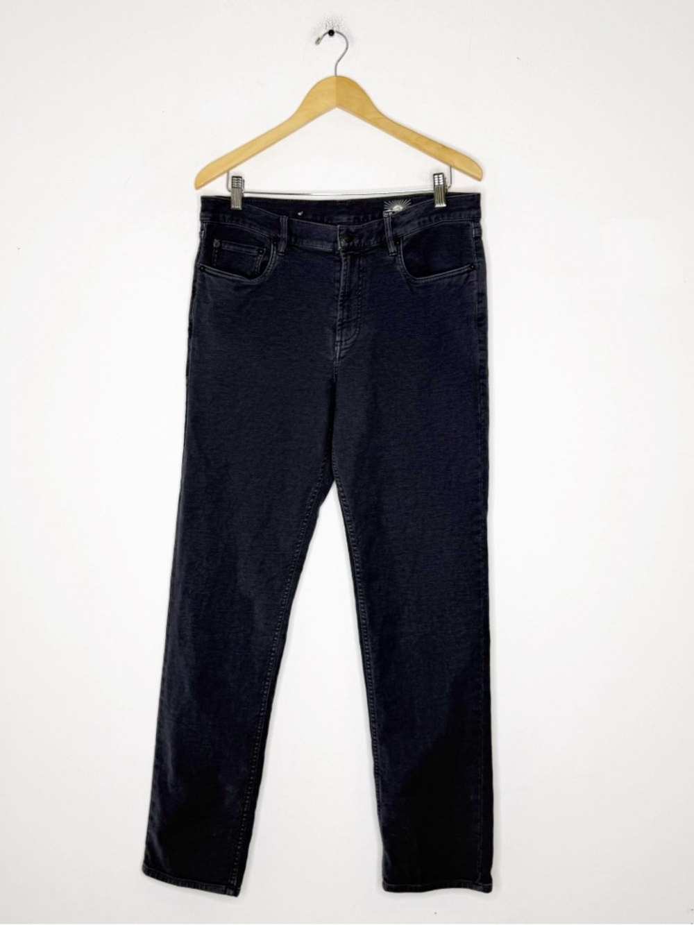Faherty Stretch Terry Pants 34x32 Gray Slim Casual Soft Cotton